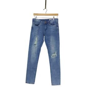 Blank NYC Distressed Low Rise Skinny Jeans Size 27 NWT Retro 90s Style